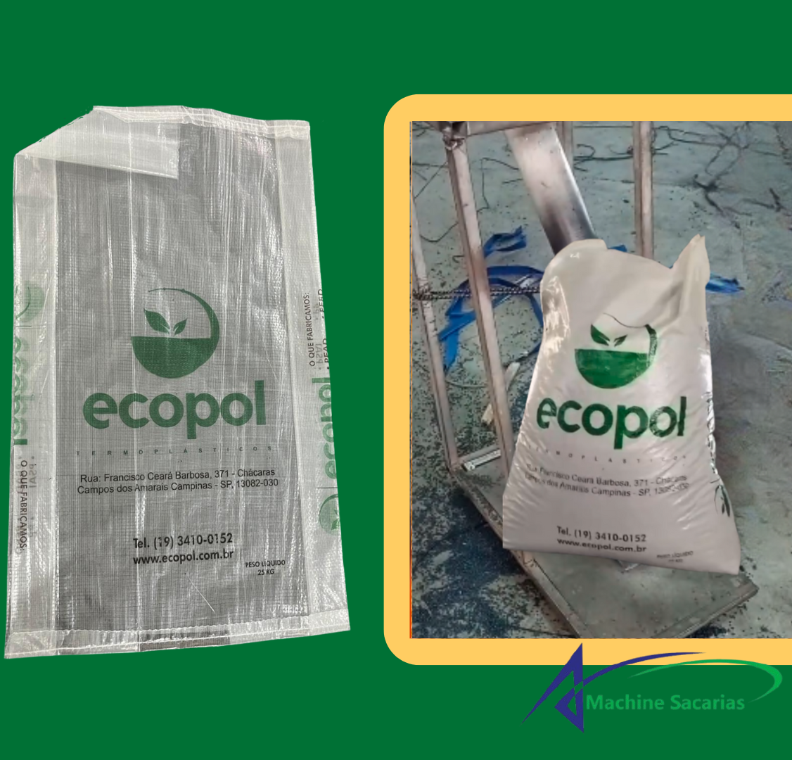 Sacaria com impressão personalizada do logotipo do cliente